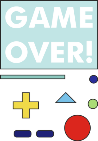 Nadruk game over - Przód