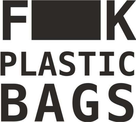 Nadruk f**k plastic bags - Przód