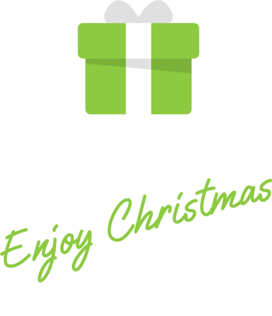 Nadruk Keep calm and enjoy Christmas - Przód