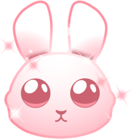 Nadruk paninka - królik różowy - Przód