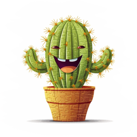 Nadruk Kaktus - Przód