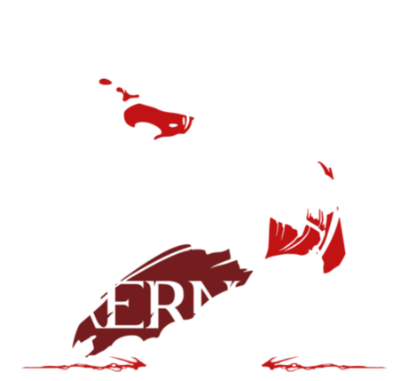 Nadruk Czarny worek plecak TaernCon 2023 - Przód